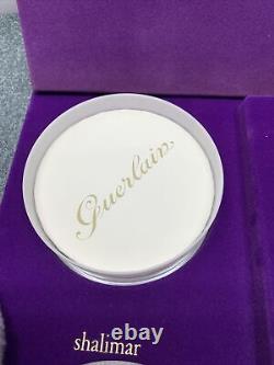 GUERLAIN SHALIMAR 1.5 OZ Perfume and VINTAGE PERFUMED DUSTING POWDER set