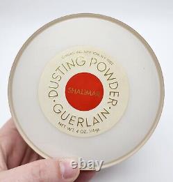 GUERLAIN SHALIMAR 4OZ SEALED Dusting Powder Vintage Rare NEW
