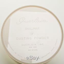 GUERLAIN Shalimar Woman's France Perfumed Dusting Powder and Puff VINTAGE