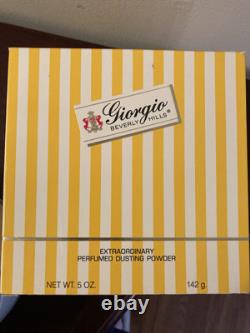 Giorgio Beverly Hills Extraordinary Perfumed Dusting Powder Full 5 oz New Sealed