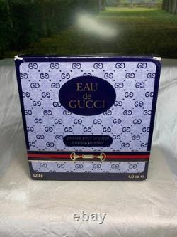 Gucci Eau de Gucci 120g/4oz Dusting Body Powder Women Vintage Rare