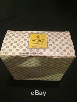 Guerlain SHALIMAR Perfume BIG 8 oz in Box NEW OLD STOCK Vintage dusting powder