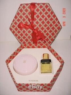 Guerlain Shalimar Gift Set Perfumed Dusting Powder 4oz & Eau de Toilette 1oz NIP