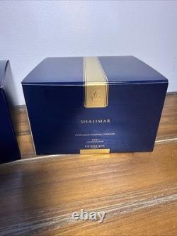Guerlain Shalimar Perfumed Dusting Powder 4.4 Oz Set Of 2 NIB Rare Discontinued