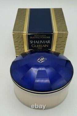 Guerlain Shalimar Perfumed Dusting Powder w Puff Sifter-Sealed 125g VINTAGE