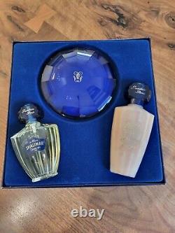 Guerlain Shalimar Set Perfumed Dusting Body Powder 4.4oz/125g, 1.7oz EDT, ++