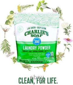Hypoallergenic Laundry Powder 8 Lb Charlie's Soap HE Residue-Free Fragrance-Free