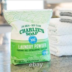 Hypoallergenic Laundry Powder 8 Lb Charlie's Soap HE Residue-Free Fragrance-Free