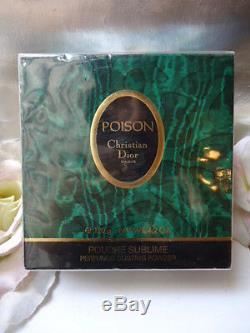 Iv. DIOR POISON Perfumed Dusting Powder Talc 120g Mint Sealed Box & Carrier Bag