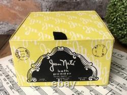 Jean Nate Perfumed Bath Powder Puff Yellow Box Large 9 oz Vintage NOS Dusting