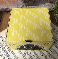 Jean Nate Perfumed Bath Powder Puff Yellow Box Large 9 oz Vintage NOS Dusting