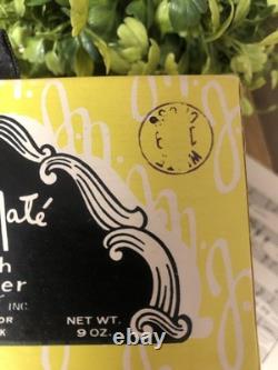 Jean Nate Perfumed Bath Powder Puff Yellow Box Large 9 oz Vintage NOS Dusting