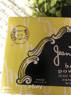 Jean Nate Perfumed Bath Powder Puff Yellow Box Large 9 oz Vintage NOS Dusting Jean Nate Perfumed Bath Powder Puff Yellow Box Large 9 oz Vintage NOS Dusting