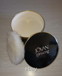 Jovan GINSENG Perfumed Body Powder 5 Oz Chicago ORIG. Vintage SEALED with puff