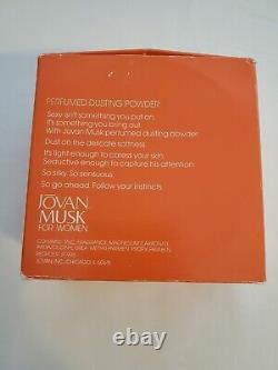 Jovan MUSK for Women Perfumed Dusting Powder 4 Oz NEW with Box Rare Discontinued