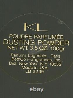 Karl Lagerfeld Perfumed Dusting Powder 3.5 Oz Sealed