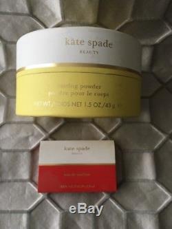 Kate Spade Dusting Perfumed Dusting Powder Beauty 1.5fl. Oz AND EDP Sample NEW