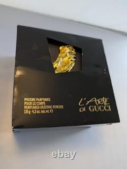 L'ARTE DI GUCCI Perfumed Dusting Powder 4.2 oz 120gr Rare Discontinued