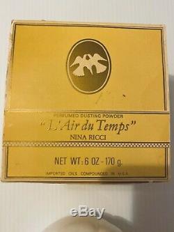 L'Air Du Temps By Nina Ricci Perfumed Dusting Powder 6.0 Oz. 170g Sealed Puff