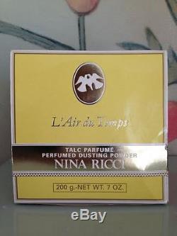 L'Air du Temps Talc Parfume Perfumed Dusting Powder by Nina Ricci 7 oz / 200g