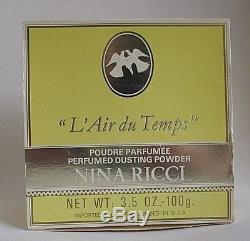 L'air du Temps Vintage Perfumed Dusting Powder Nina Ricci Sealed 3.5 oz 100 g