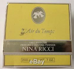 L'air du Temps Vintage Perfumed Dusting Powder Nina Ricci Sealed 7 oz 200 G