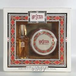 LADY STETSON Cologne Spray. 75 oz Romantic Tradition Perfume Dusting Powder Set