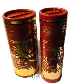 LOT OF 2PCS VINTAGE YSL OPIUM PERFUMED DUSTING POWDER 1.25oz and 0.75oz=2oz NEW