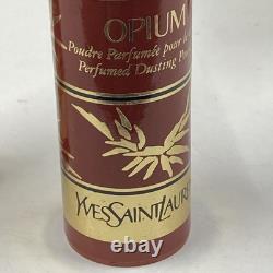 LOT x3 OPIUM by Yves Saint Laurent Perfumed Dusting Powder 1.25.75 Oz Vintage