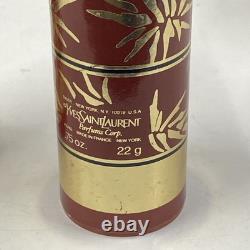 LOT x3 OPIUM by Yves Saint Laurent Perfumed Dusting Powder 1.25.75 Oz Vintage