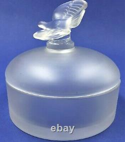 Lalique For Nina Ricci L'air Du Temps Crystal Perfumed Dusting Powder Jar / Dish