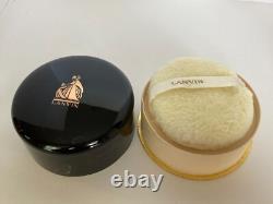 Lanvin My Sin Dusting Powder Black Round Container 9 oz Puff Parfums Vintage