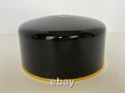 Lanvin My Sin Dusting Powder Black Round Container 9 oz Puff Parfums Vintage