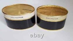 Lot 2 Rare Vtg Original Max Factor Hypnotique Perfume Cologne Dusting Powder