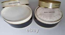 Lot 2 Rare Vtg Original Max Factor Hypnotique Perfume Cologne Dusting Powder