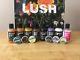 Lush Cosmetics lot of 14 items- shower gel, solid perfume, dusting powder