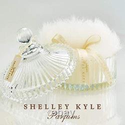 Luxury Body Powder Puff with Crystal Dish Handmade, Fragrance-Free & Hygienic