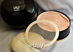 MAGIE NOIRE Vintage Perfumed Dusting Powder 6 oz. Lancome USED Nearly Full