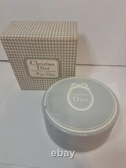 MISS DIOR Dusting Powder 8 oz withOriginal Vintage Box- Christian Dior -FULL