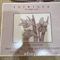 Mary Kay Intrigue 1.75 Oz Spray Mist Cologne & Perfumed Dusting Powder 3oz Set