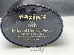 Maxim's De Paris Perfumed Dusting Powder Net Wt. 5 Oz. New Sealed With Box