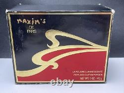 Maxim's De Paris Perfumed Dusting Powder Net Wt. 5 Oz. New Sealed With Box