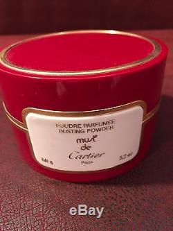 Must de Cartier Dusting Powder perfumed talc poudre parfumee 5.2 oz vintage