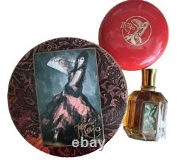 NEW Barcelona Vintage Myrurgia Maja Perfume Powder Box witho Puff + Soap + Perfume