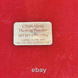 NEW Estee Lauder CINNABAR Perfume Dusting Powder 6 Oz, Large Size