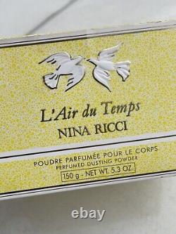 NEW Nos Vintage Nina Ricci L'Air du Temps Perfumed Dusting Powder 150 G 5.3 Oz