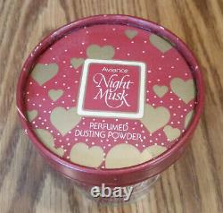 NEW PRINCE MATCHABELLI 6 oz AVIANCE NIGHT MUSK PERFUMED DUSTING POWDER TALC VTG