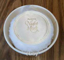 NEW PRINCE MATCHABELLI 6 oz AVIANCE NIGHT MUSK PERFUMED DUSTING POWDER TALC VTG