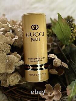 NEW SEALED Vintage GUCCI No 1 Dusting Powder 3.3 oz/94g poudre pour le corps