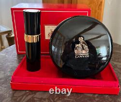 NEW Vintage 7 oz. MY SIN by LANVIN-CHARLES OF THE RITZ DUSTING POWDER + Perfume